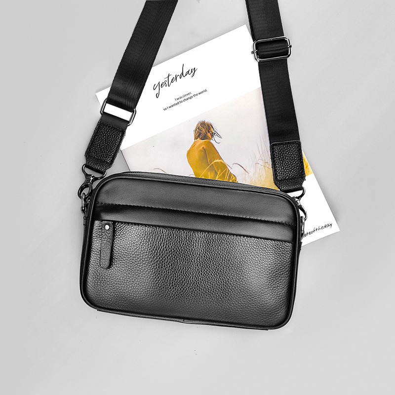Travel Accessories Tech - Мужская сумка через плечо из натуральной