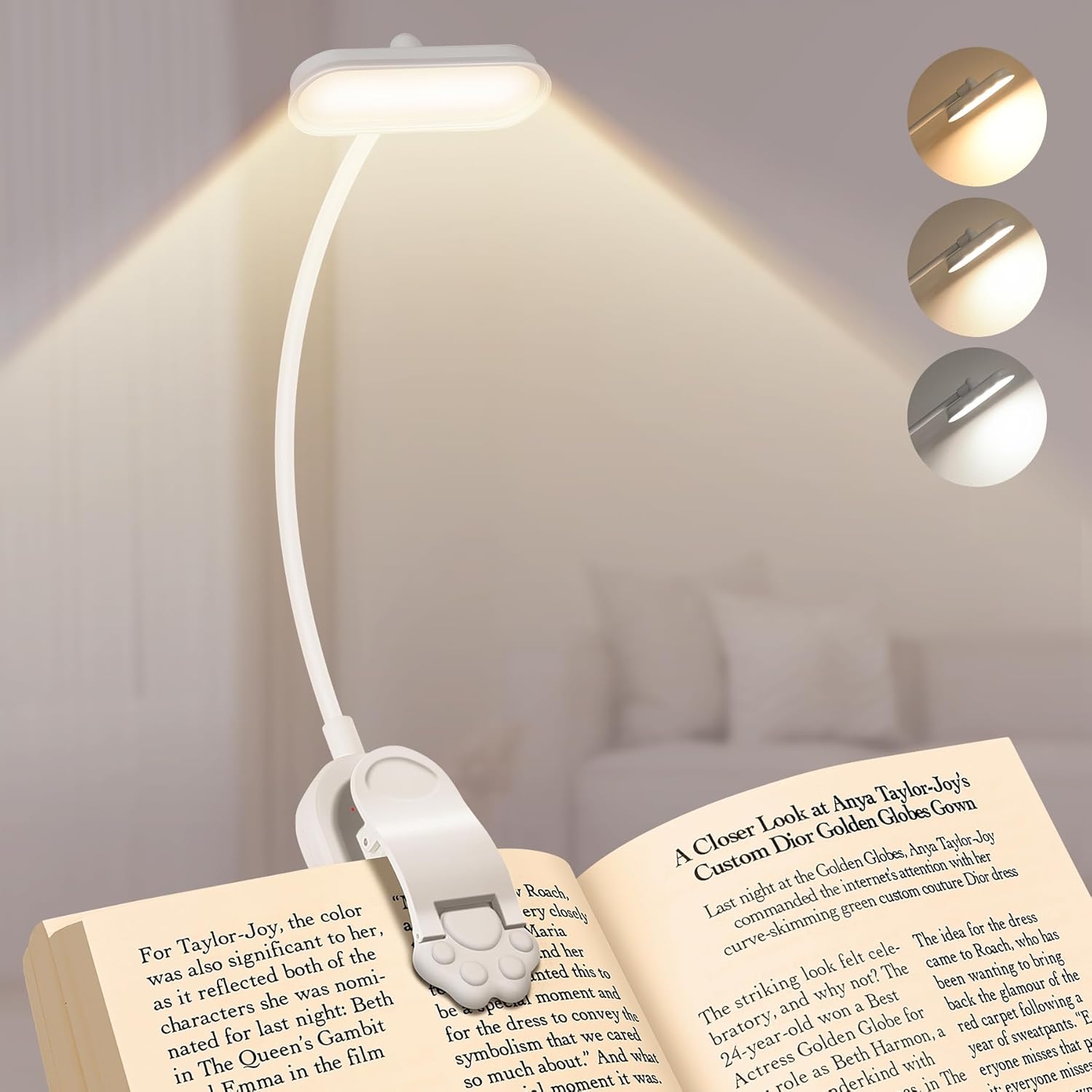 Book Light Flexible - Светодиодная лампа для чтения с USB-зарядкой,