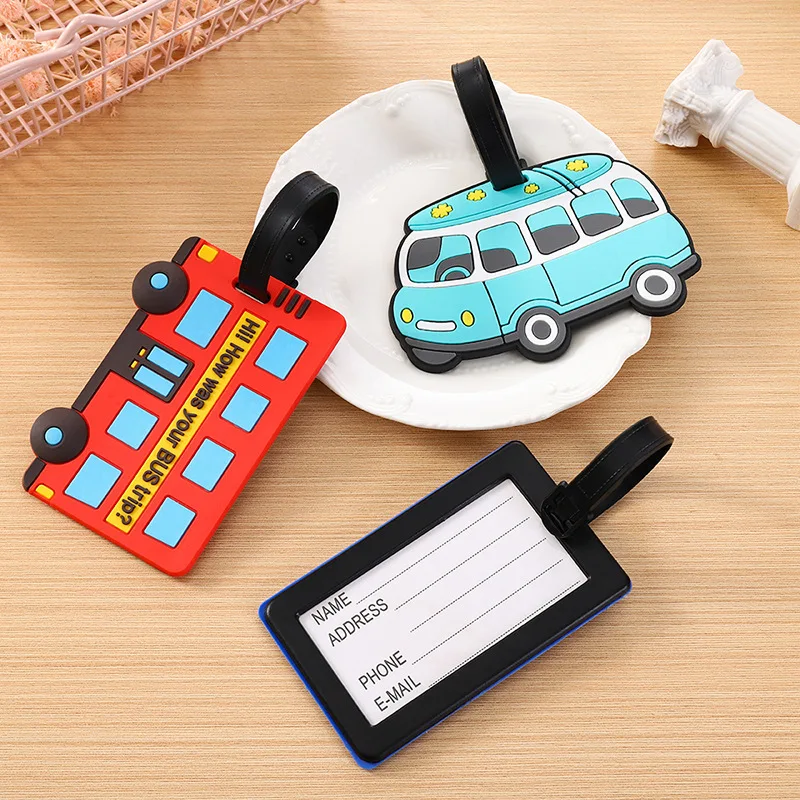 Travel Accessories B&M - Милые мультяшные автомобили, ПВХ, силиконовые багажные