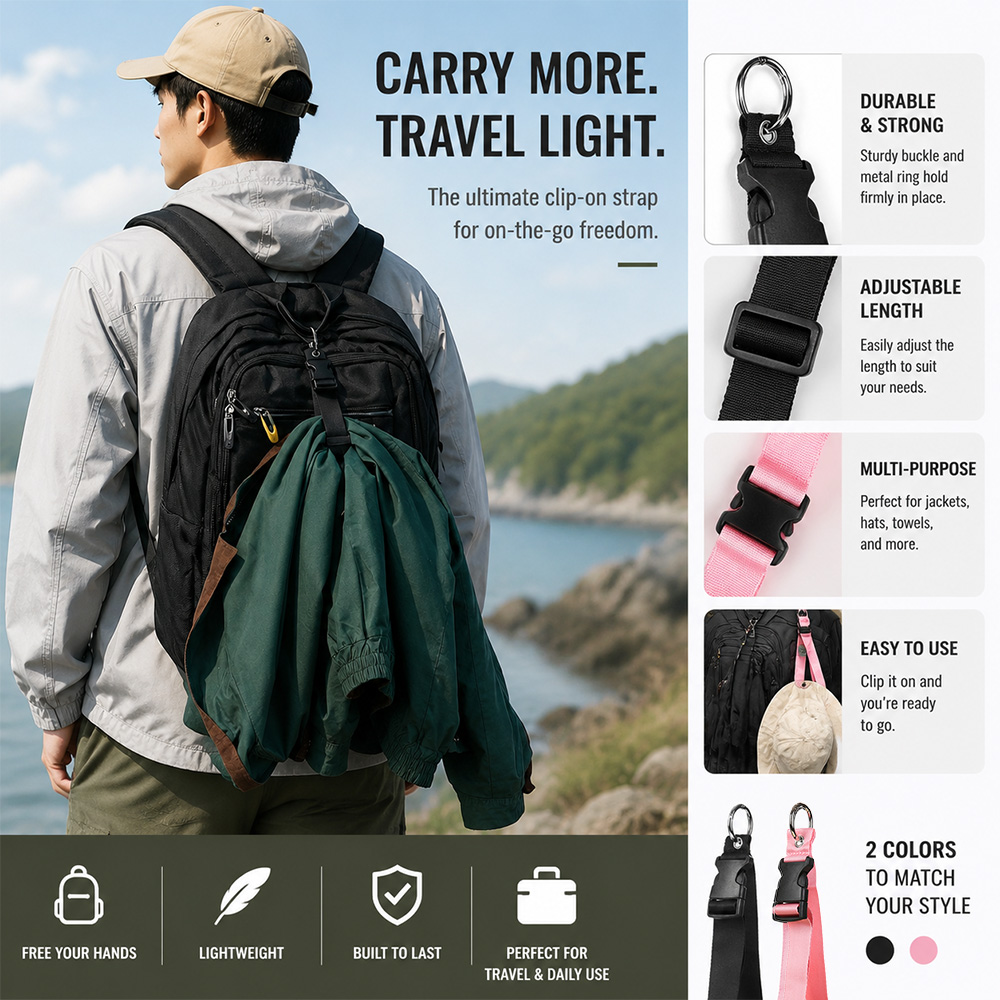Travel Accessories B&M - Портативный противоугонный ремень для багажа, прочная