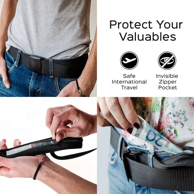 Дорожный ремень безопасности с – обзор и цена Money Belt Hidden