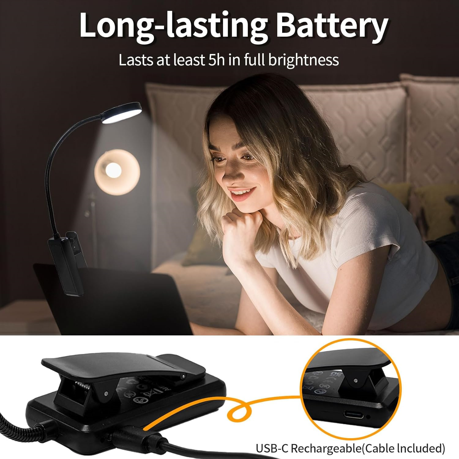 USB-лампа для чтения с 3 режим – обзор и цена Book Light Flexible